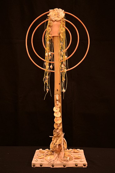 Patrick Riley, BROADCASTING GRACE
Mixed Media, 29 x 10 x 8 in.
Bone, Beads, Leather, & Wood
RIL364
$600
Gallery staff will contact you 72 hours after purchase regarding any additional shipping costs.