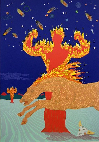 Dan Kiacz, DESERT ON FIRE
Serigraph, 19 x 27 in. (48.3 x 68.6 cm)
Unframed
KIA028
Sold