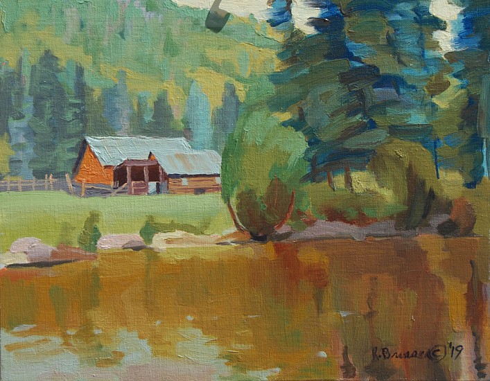 Karl Brenner, ABOVE LEMON LAKE, 2019
Oil on Canvas, 14 x 18 in. (35.6 x 45.7 cm)
Signature: In Paint, "K. Brenner '19," Front, Bottom, Right Corner / Framed
BRE280
$920
Gallery staff will contact you 72 hours after purchase regarding any additional shipping costs.