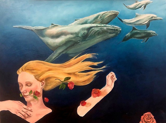 Marjorie Atwood, WHALE SONGS 2, 2019
Oil Paint on Panel, 30 x 40 in.
ATW027