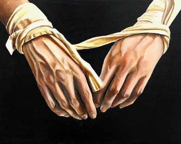 Marjorie Atwood, THE TIES THAT BIND, 2019
Oil on Panel with Resin, 16 x 20 in.
ATW028