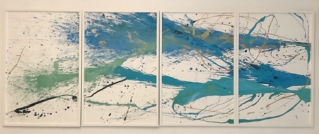 Katherine Kerr Allen, BLUE-GREEN LEAPING, 2019
Acrylic on UPO, 41 1/4 x 27 1/4 in.
ALLE102