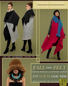Press: JRB Art at The Elms Presents Stella Thomas "FALL into FELT", November 13, 2019 - Joy Reed Belt
