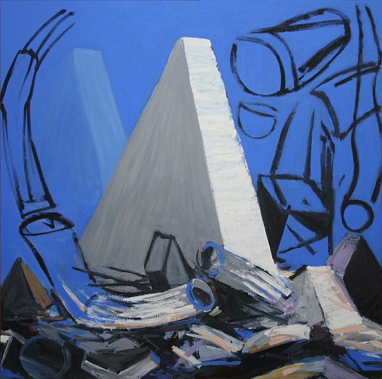 George Bogart, PANZER BLUEPRINT, 1993
Oil and Wax on Canvas, 60 x 60 in. (152.4 x 152.4 cm)
BOG048