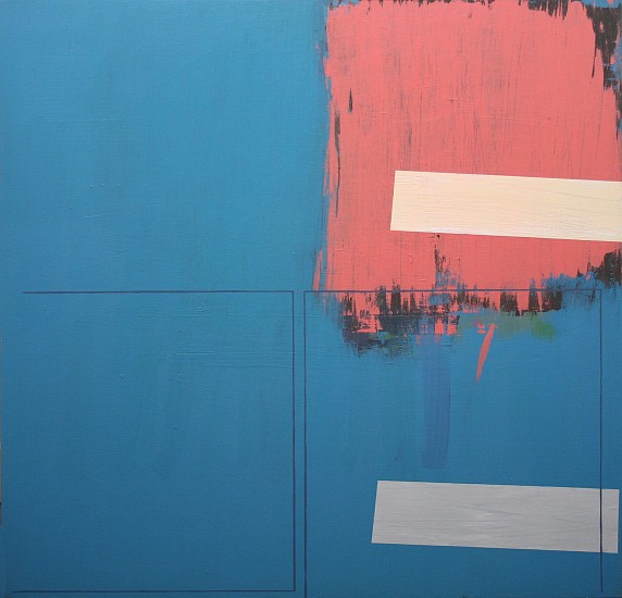 George Bogart, 5 MILES TO LAWRENCE, 1977
Acrylic on Canvas, 61 x 63 in. (154.9 x 160 cm)
BOG049