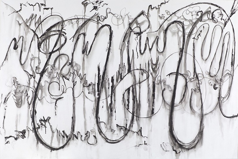 Karen Mosbacher, OPUS ONE, TOMMY DORSEY
Graphite and acrylic on canvas, 40 x 60 x 2 in. (101.6 x 152.4 x 5.1 cm)
KMB030