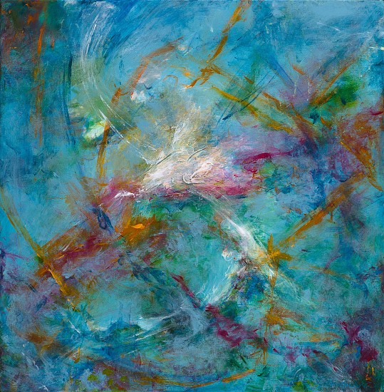 Karen Mosbacher, FANTASIA ON SONG OF THE BIRDS, AKIRA NISHIMURA
Acrylic on Canvas, 24 x 24 x 2 1/4 in. (61 x 61 x 5.7 cm)
KMB024