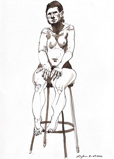 D. J. Lafon, WOMAN ON STOOL #1, 2000
Ink and Watercolor on Paper, 13 1/2 x 10 1/2 in. (34.3 x 26.7 cm)
LAF2094
$495
Gallery staff will contact you 72 hours after purchase regarding any additional shipping costs.