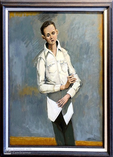 D. J. Lafon, BOY IN WHITE SHIRT, 2000
Oil on Canvas, 34 3/4 x 28 3/4 in. (88.3 x 73 cm)
LAF2008
$4,400
Gallery staff will contact you 72 hours after purchase regarding any additional shipping costs.