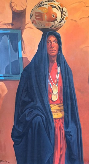 Walt Wooten, ACOMA INDIAN WOMAN
Oil on Canvas, 50 x 28 in. (127 x 71.1 cm)
WOOT001