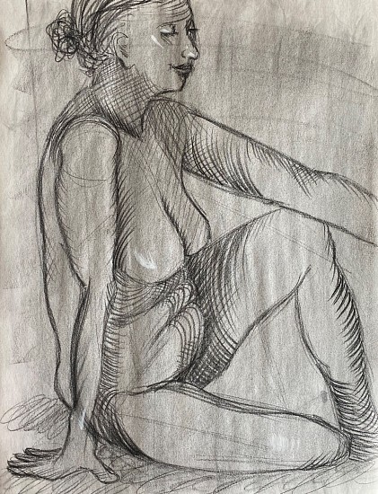Aidan Danels, CROSSHATCHED FIGURE STUDY, 2020
Charcoal on Paper, 23 1/2 x 18 in. (59.7 x 45.7 cm)
Matted/Shrink-wrapped
ADAN027
Sold