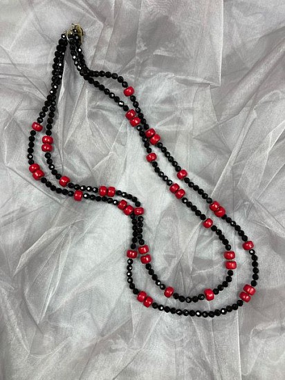 Stella Thomas Designs, CORAL AND ONYX 2 STRAND NECKLACE
Coral and Onyx
THOM516
Sold