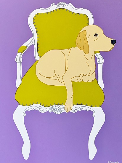 Sandy Magrath, Yellow Lab on Green Chair 
Acrylic on Canvas, 24 x 30 in. (61 x 76.2 cm)
MA007
$1,600
Gallery staff will contact you 72 hours after purchase regarding any additional shipping costs.