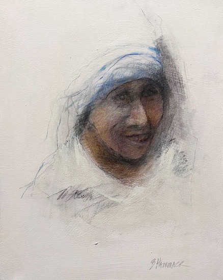 Beth Hammack, Kind Mother Teresa, 2023
Acrylic and Pastel Pencil on Canvas, 16 x 20 in. (40.6 x 50.8 cm)
0502
Sold
