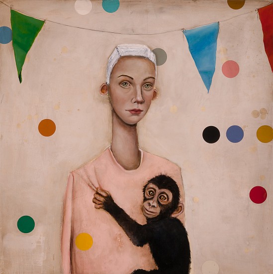 Michele Mikesell, My Circus, My Monkey, 2023
Oil on Panel, 36 x 3 in. (91.4 x 91.4 cm)
0225
$7,200
Gallery staff will contact you 72 hours after purchase regarding any additional shipping costs.