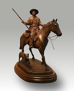 Harold T Holden, Bass Reeves
Bronze, 14 1/2 x 16 x 6 in. (36.8 x 40.6 x 15.2 cm)
HAR0043
$4,200
Gallery staff will contact you 72 hours after purchase regarding any additional shipping costs.