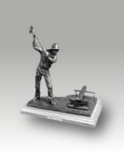 Harold T Holden, Dressing the Bit
Bronze, 16 x 13 x 8 in. (40.6 x 33 x 20.3 cm)
HAR0050
$4,100
Gallery staff will contact you 72 hours after purchase regarding any additional shipping costs.