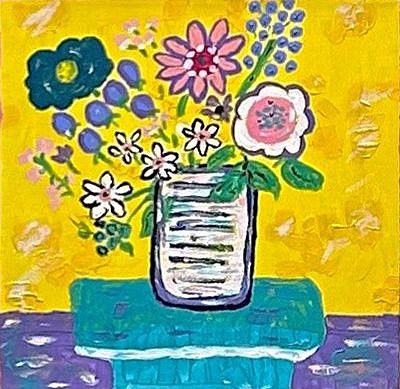 Helen Ford Wallace, Primitive Art Flower Pot 2.
Acrylic on Canvas, 8 x 8 in. (20.3 x 20.3 cm)
0019PA
$100
Gallery staff will contact you 72 hours after purchase regarding any additional shipping costs.